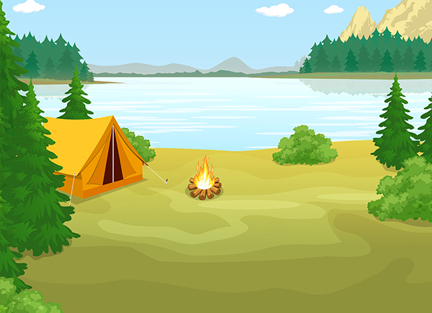 Camp Site Background