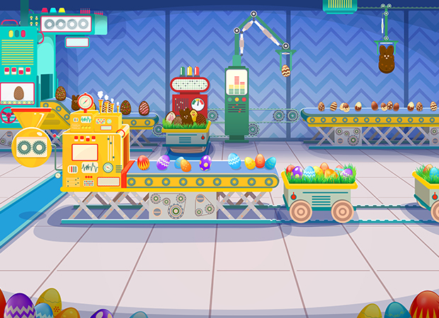 Easter Fun Factory Background
